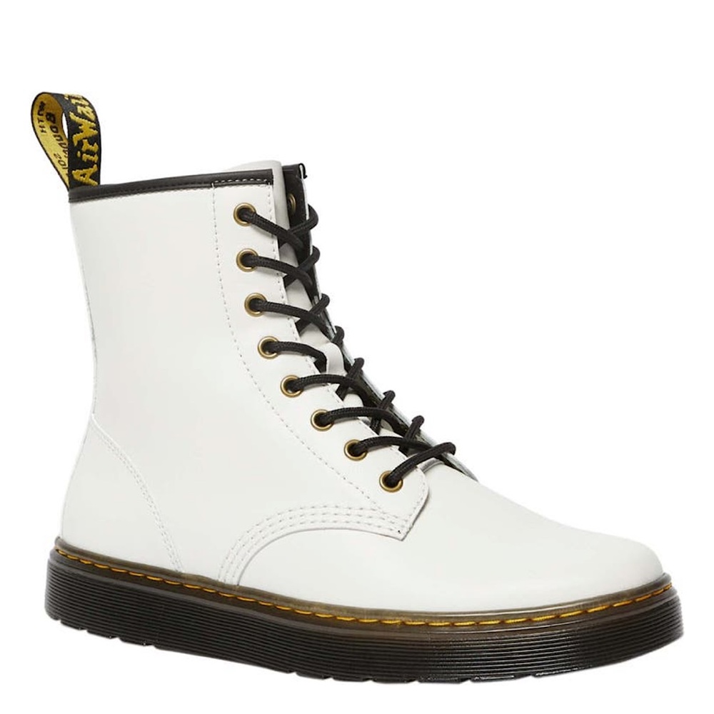 Dr. Martens Zavala 8 - Eyelet Combat Boot in White